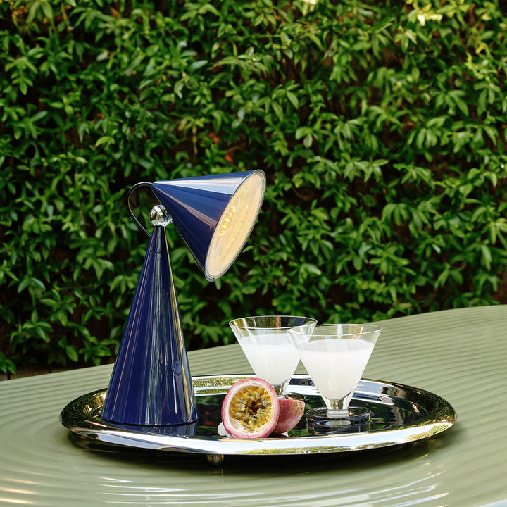 tom dixon | pose portable lamp | indigo