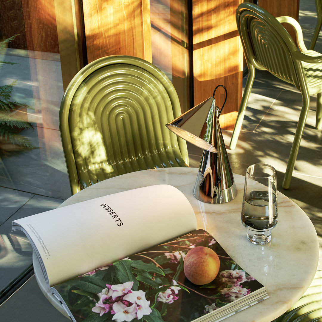 tom dixon | pose portable lamp | silver