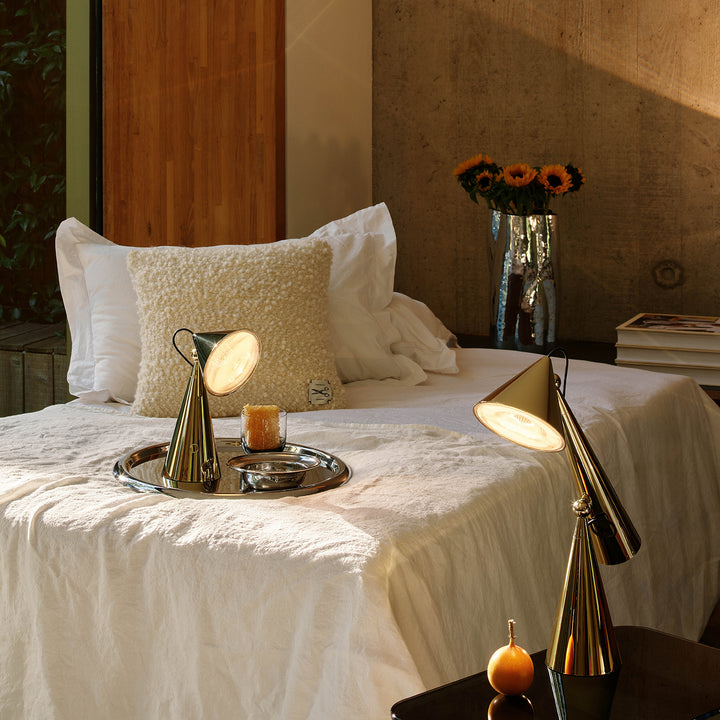 tom dixon | pose portable lamp | gold