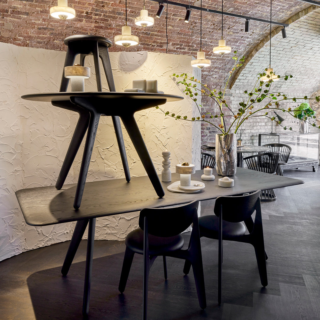 tom dixon | slab stool | black oak