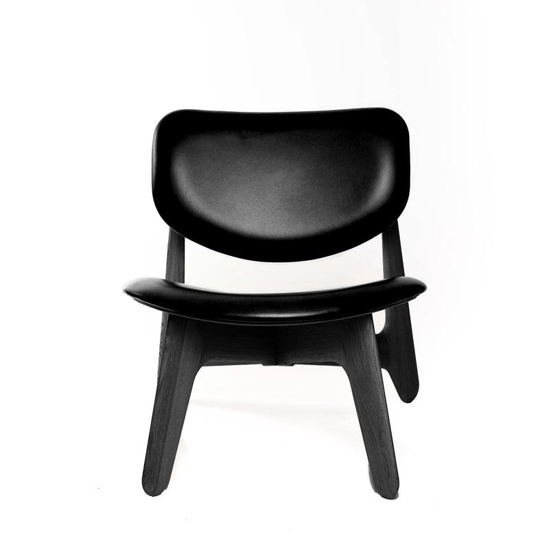 tom dixon | slab lounge chair | black oak + leather