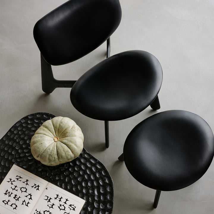 tom dixon | slab lounge chair | black oak + leather