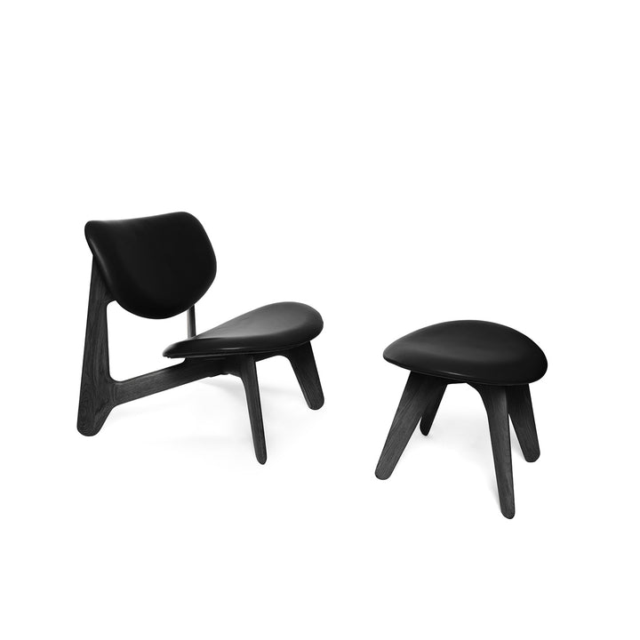 tom dixon | slab lounge chair | black oak + leather