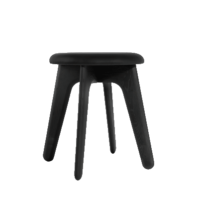 tom dixon | slab stool | black oak + leather