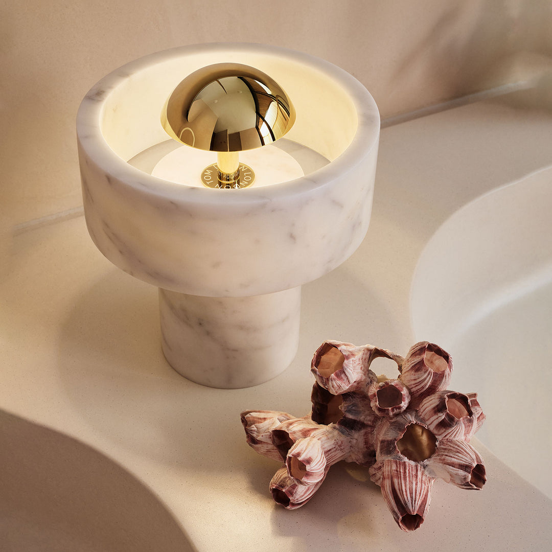 tom dixon | stone portable lamp | brass