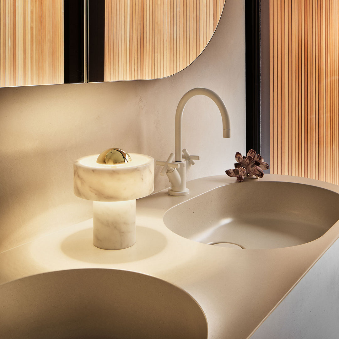 tom dixon | stone portable lamp | brass