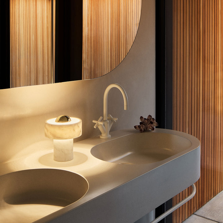 tom dixon | stone portable lamp | brass