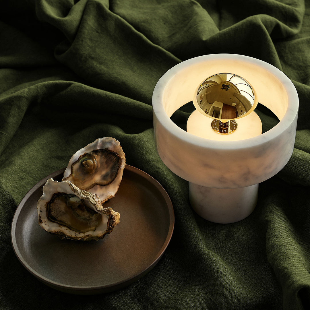 tom dixon | stone portable lamp | brass