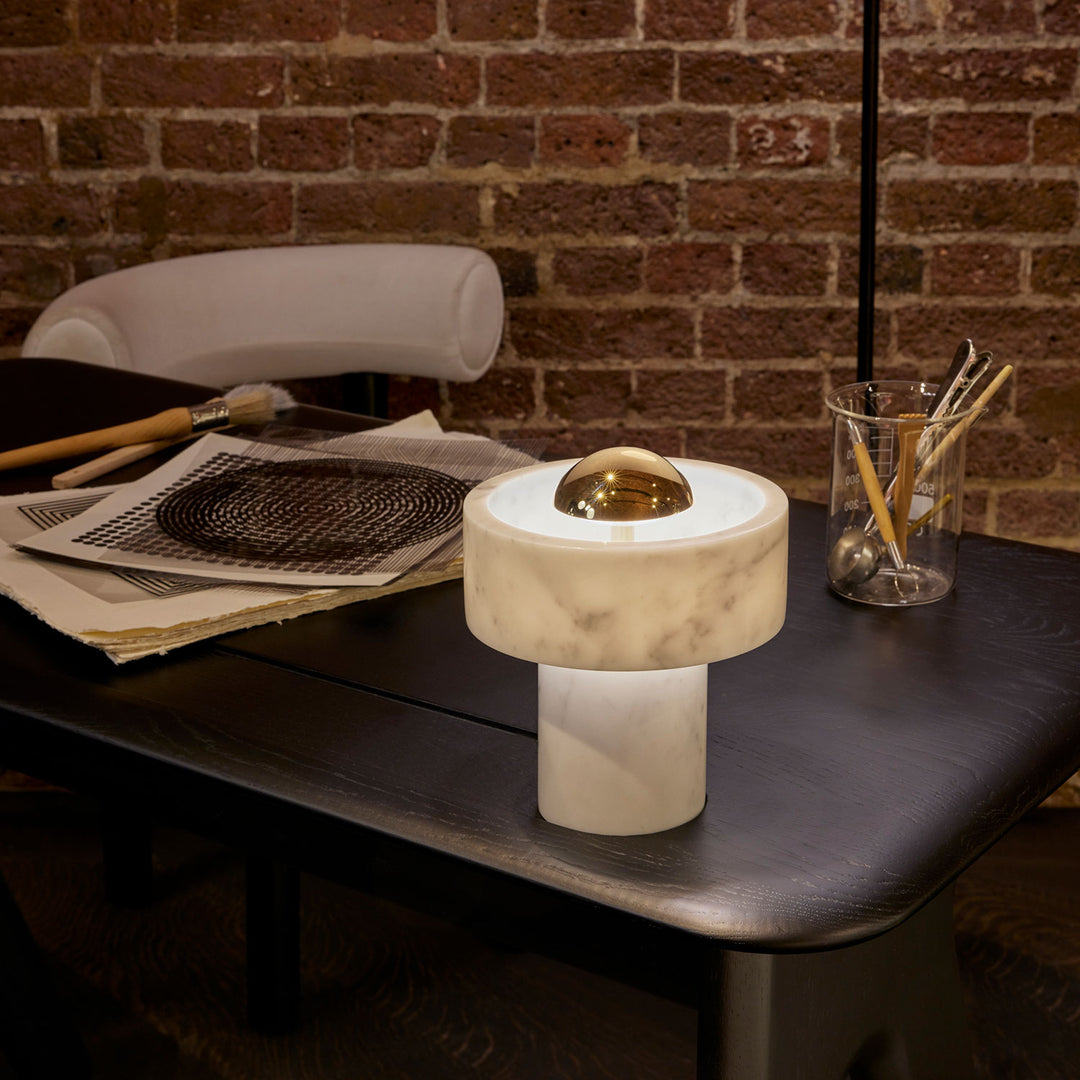 tom dixon | stone portable lamp | brass