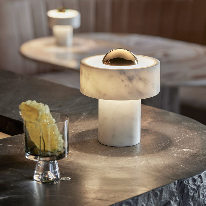 tom dixon | stone portable lamp | brass