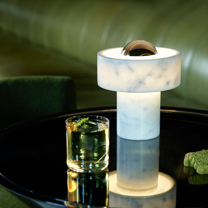 tom dixon | stone portable lamp | brass