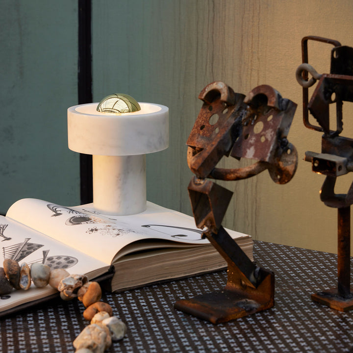 tom dixon | stone portable lamp | brass