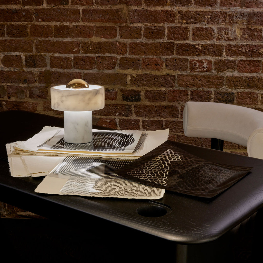 tom dixon | stone portable lamp | brass