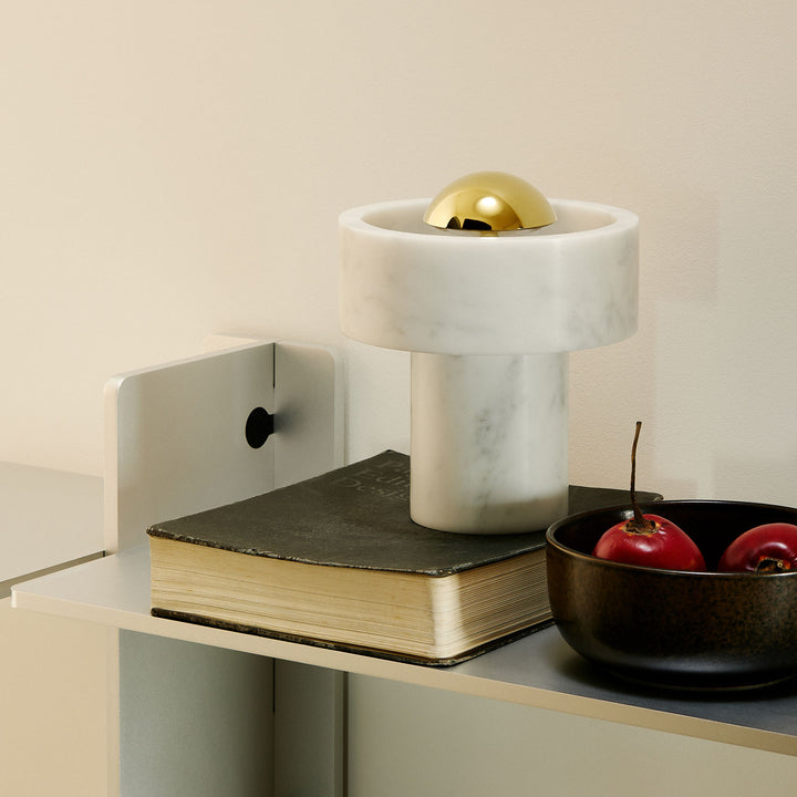 tom dixon | stone portable lamp | brass