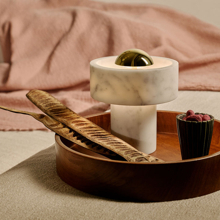 tom dixon | stone portable lamp | brass