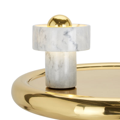 tom dixon | stone portable lamp | brass