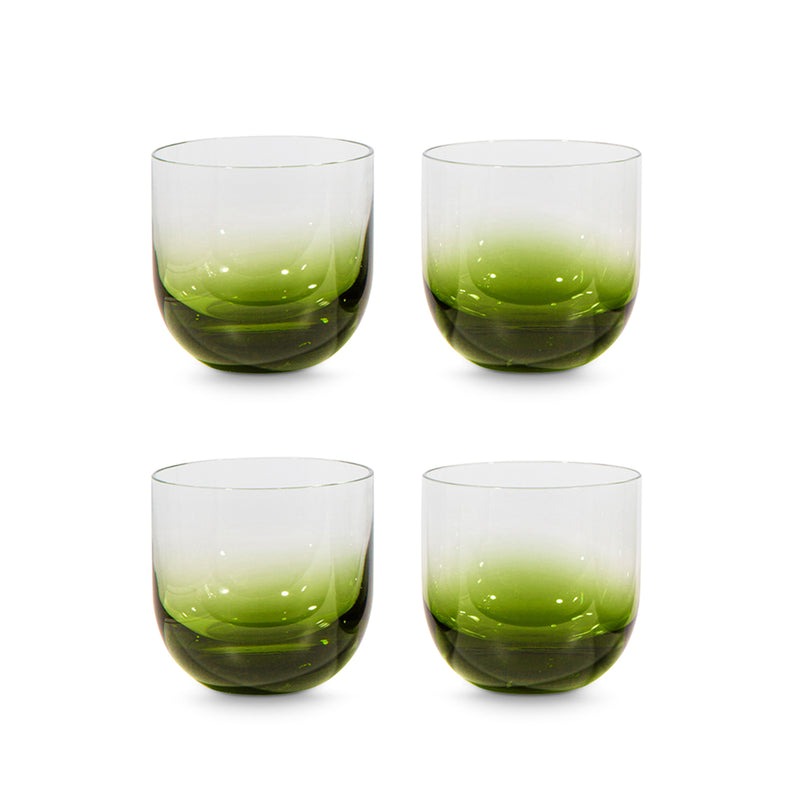tom dixon | tank whisky glass | set of 4 | green - limited edition