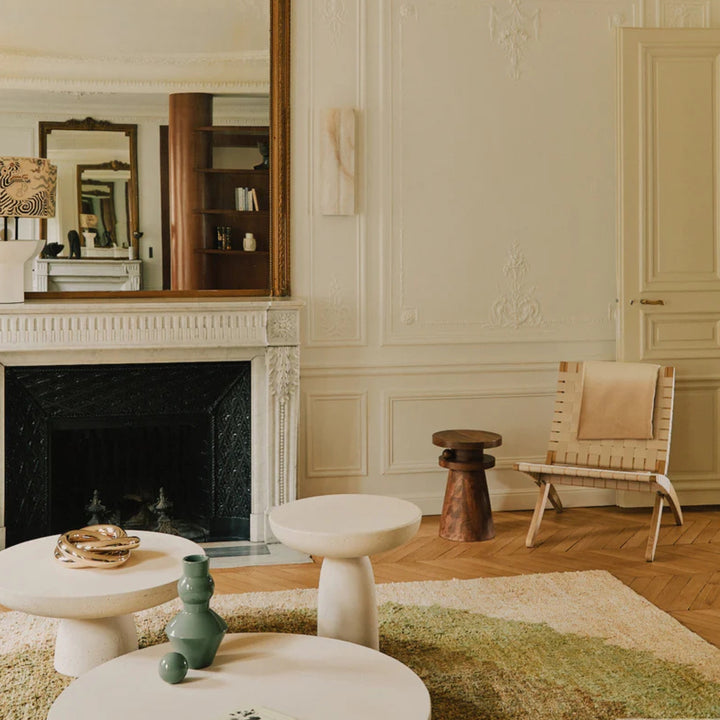 toulemonde bochart | theo anis rug | green jute rug | 250cm - 350cm