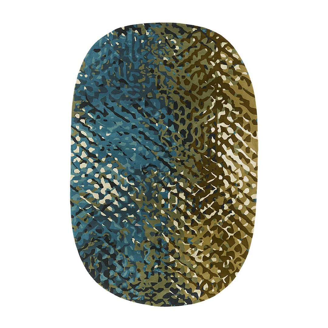 toulemonde bochart | apidea rug | blue green 250x350cm