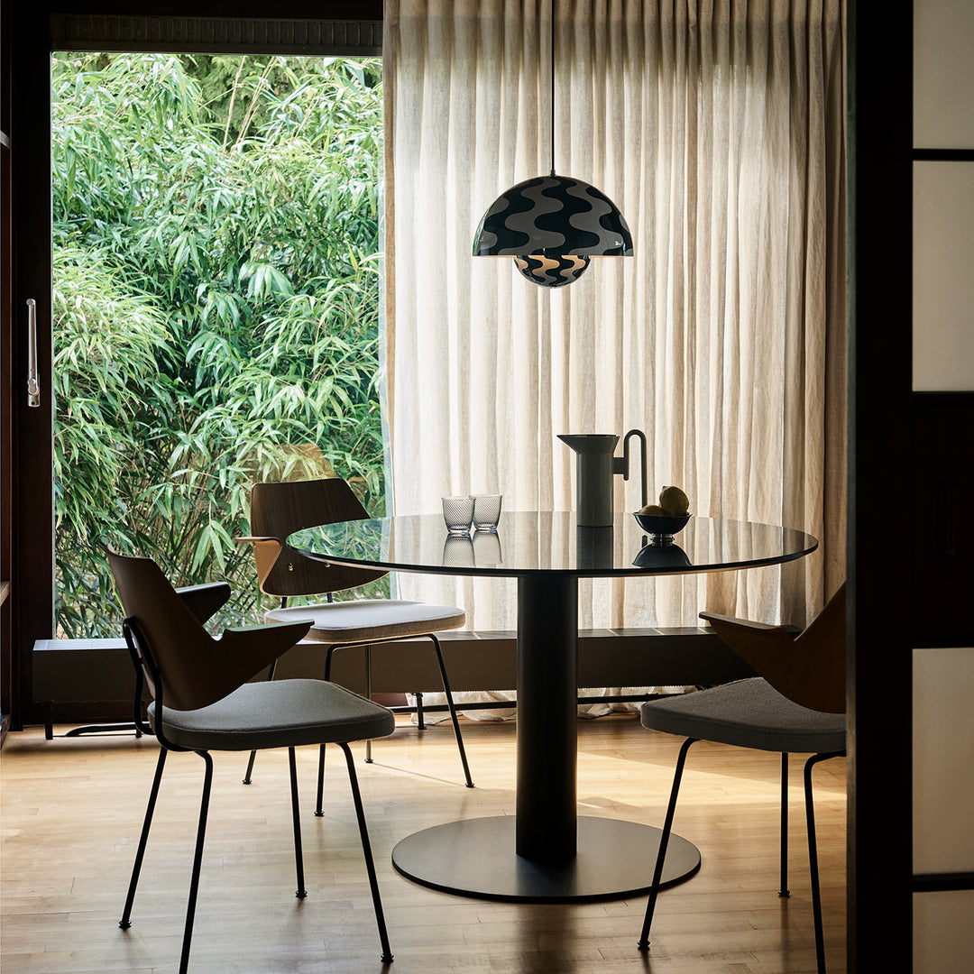 &tradition | flowerpot VP7 pendant lamp | black + white pattern 37cm