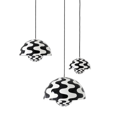 &tradition | flowerpot VP7 pendant lamp | black + white pattern
