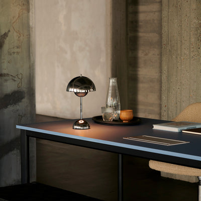 &tradition | flowerpot VP9 portable lamp | chrome