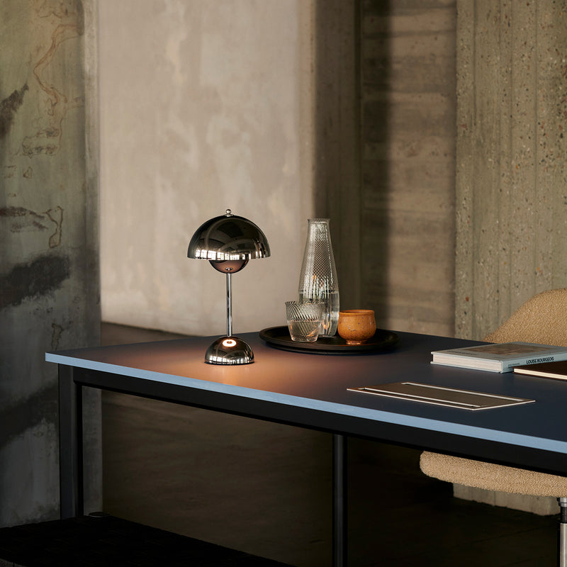 &tradition | flowerpot VP9 portable lamp | chrome