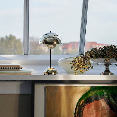 &tradition | flowerpot VP9 portable lamp | chrome