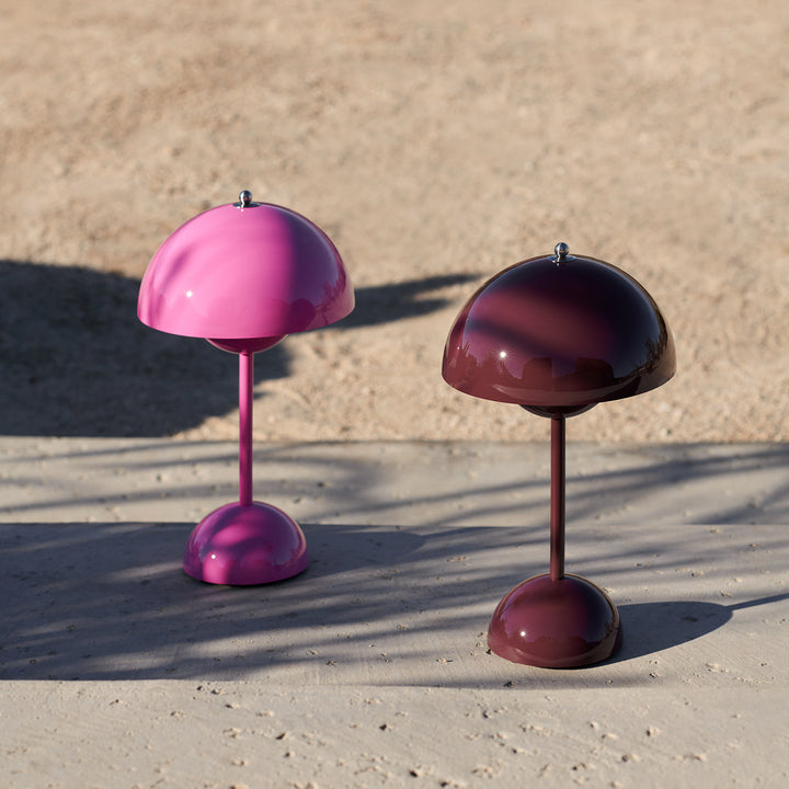 &tradition | flowerpot VP9 portable lamp | dark plum