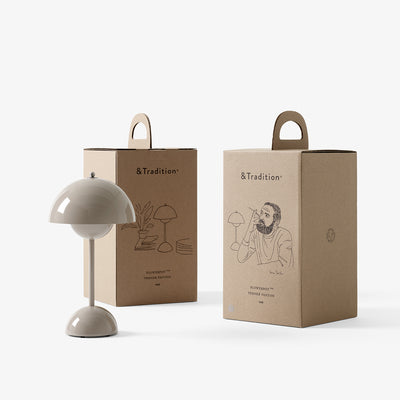 &tradition | flowerpot VP9 portable lamp | grey beige