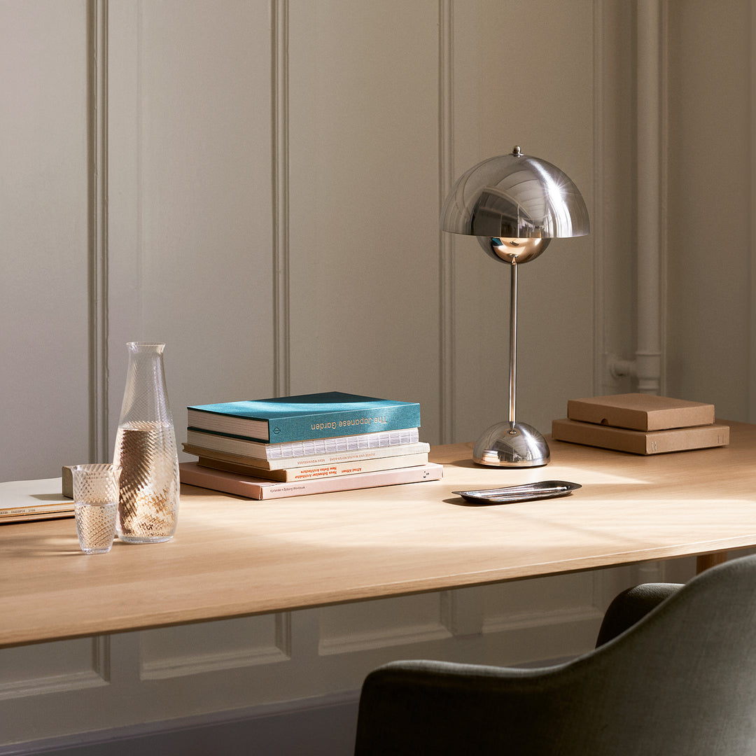 &tradition | flowerpot VP3 table lamp | chrome