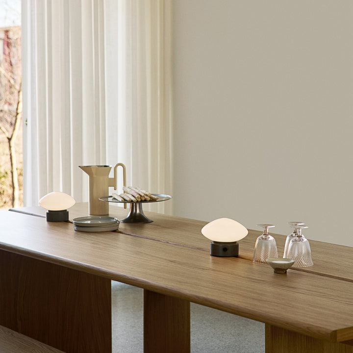 &tradition | mist portable lamp AP21 | grigio caldo base