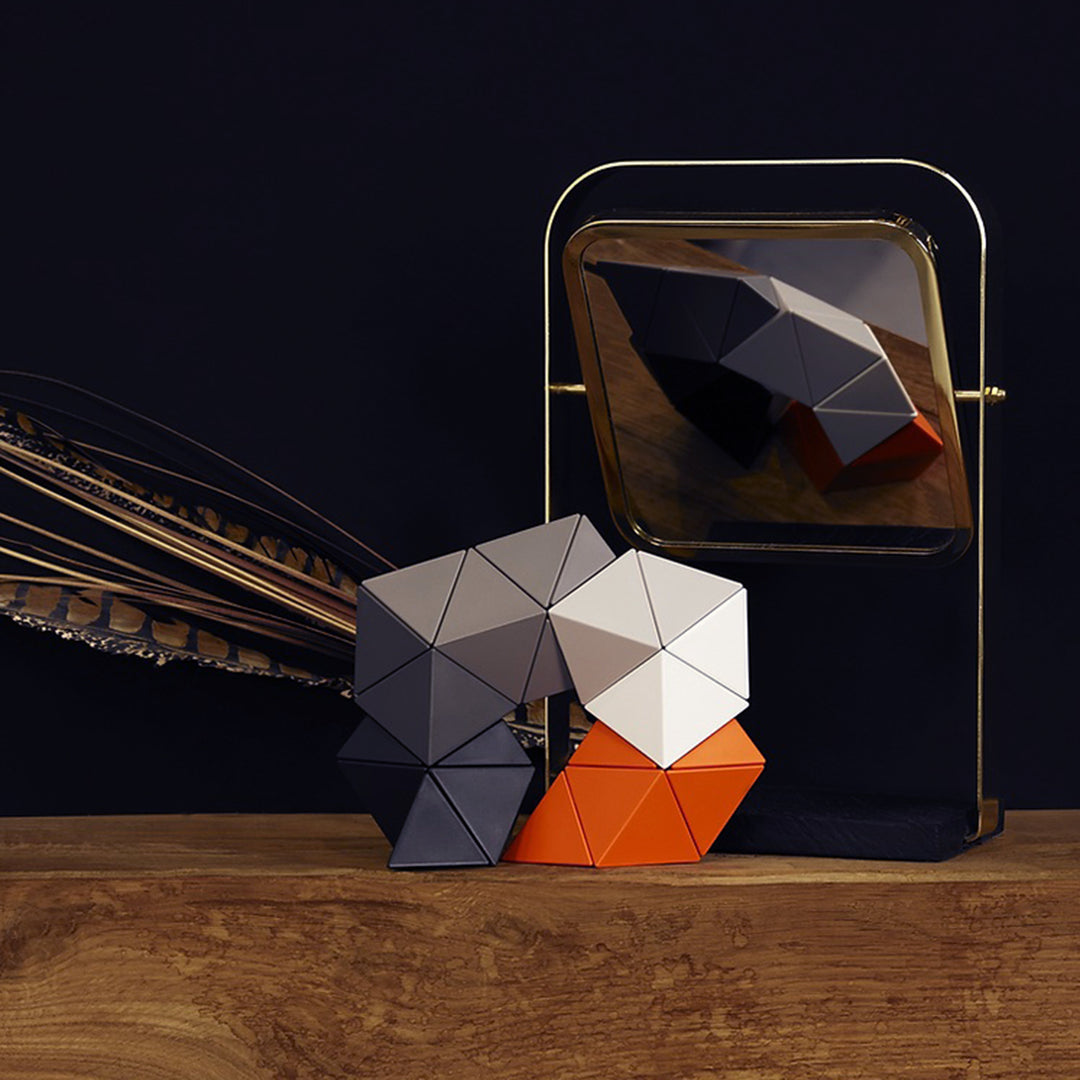 trido | magnetic art blocks | greyscale large - LC