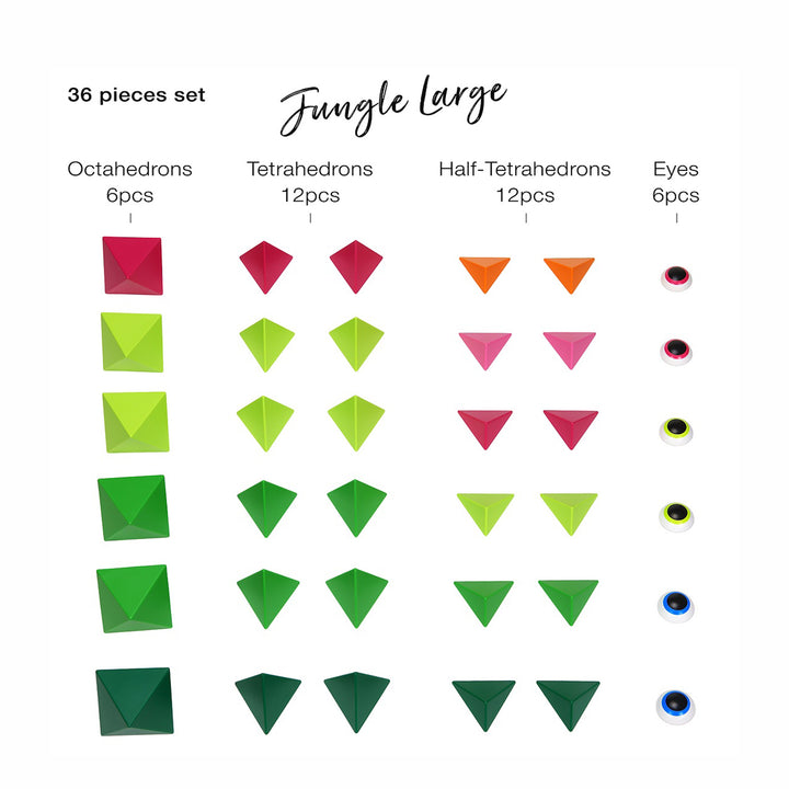 trido | magnetic art blocks | jungle large - LC