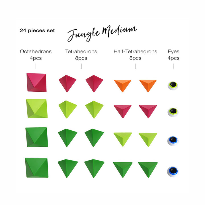 trido | magnetic art blocks | jungle medium - LC