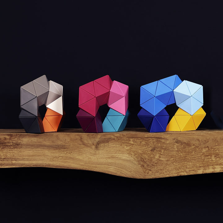 trido | magnetic art blocks | greyscale large - LC