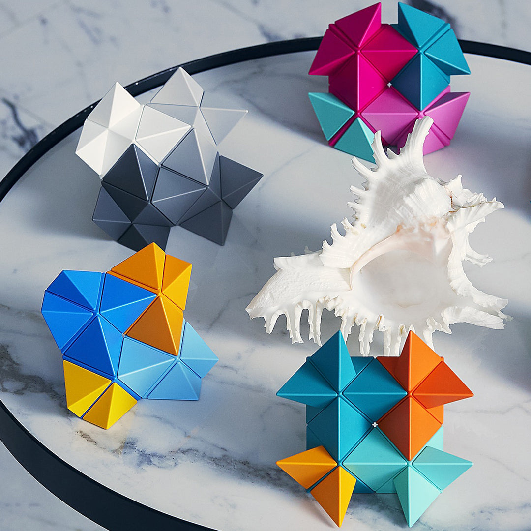 trido | magnetic art blocks | greyscale medium - LC