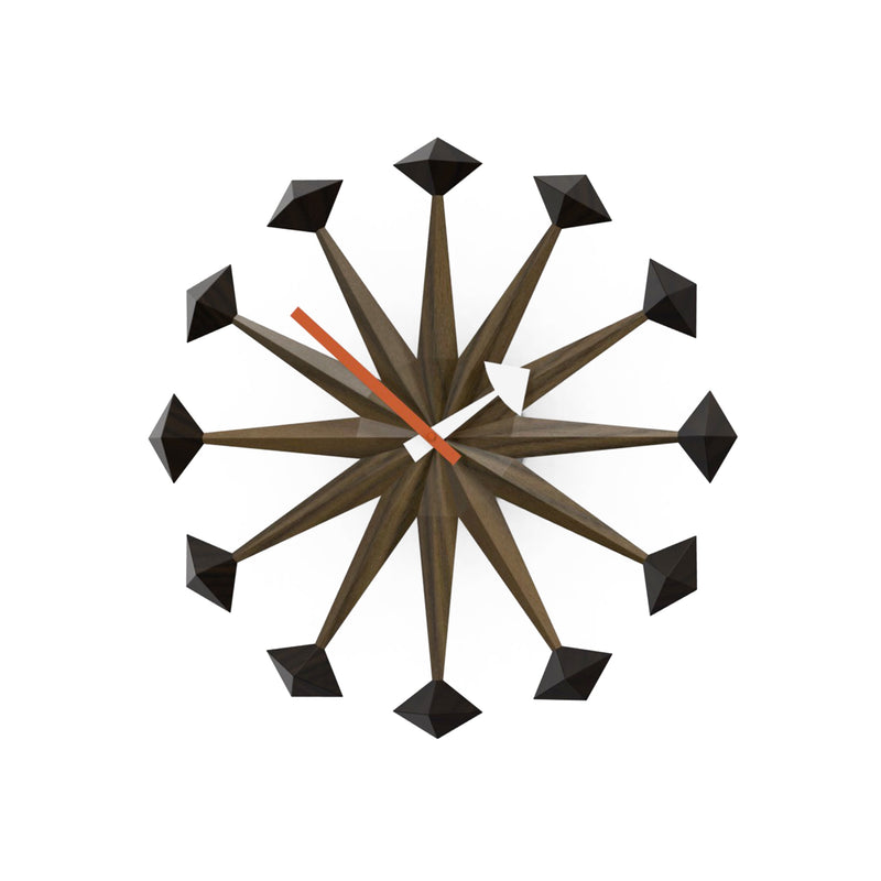 vitra | george nelson polygon clock | walnut
