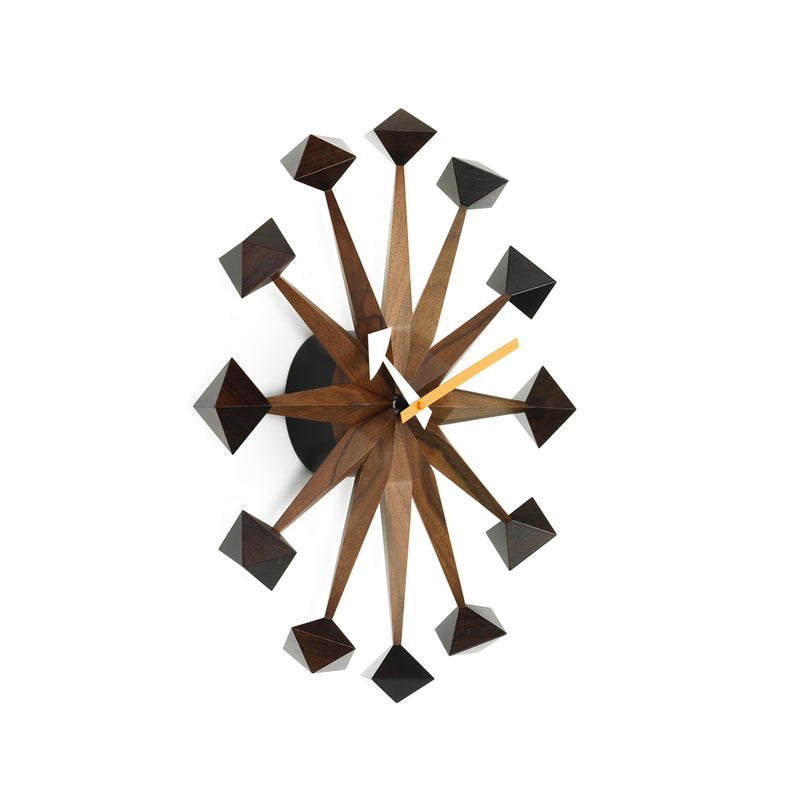 vitra | george nelson polygon clock | walnut