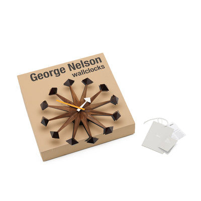vitra | george nelson polygon clock | walnut