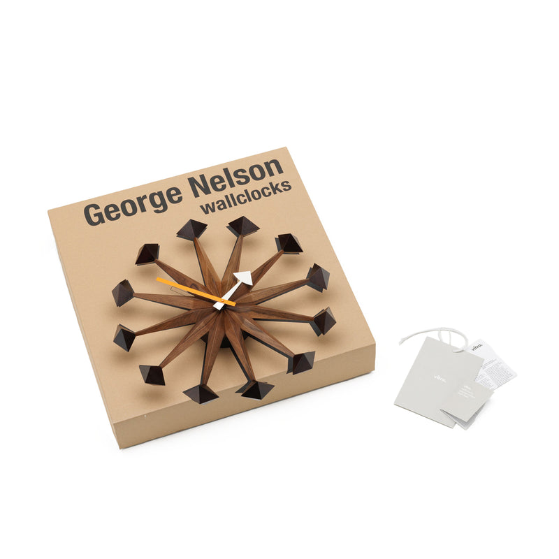 vitra | george nelson polygon clock | walnut