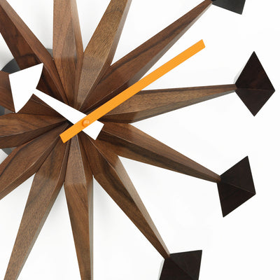 vitra | george nelson polygon clock | walnut