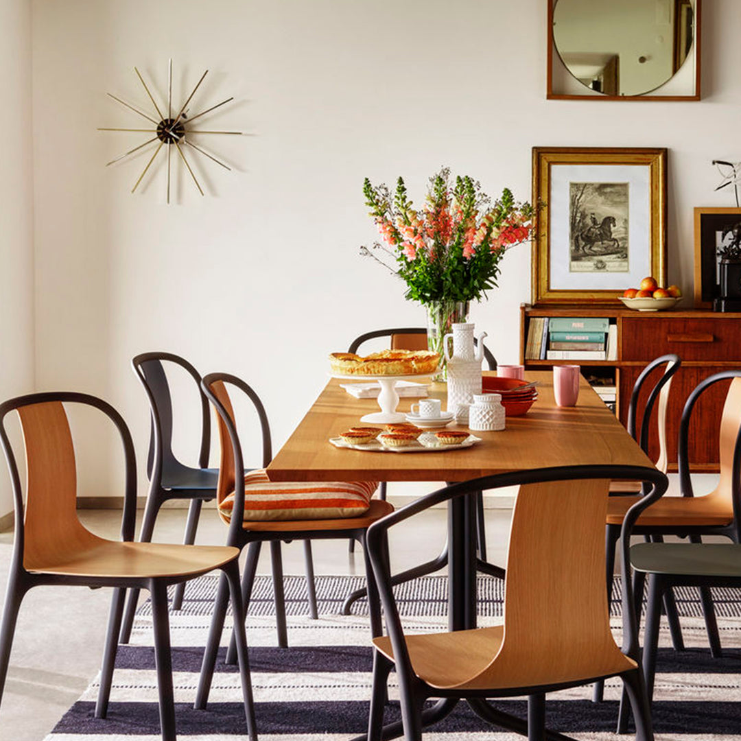 vitra | george nelson star clock | chrome + brass