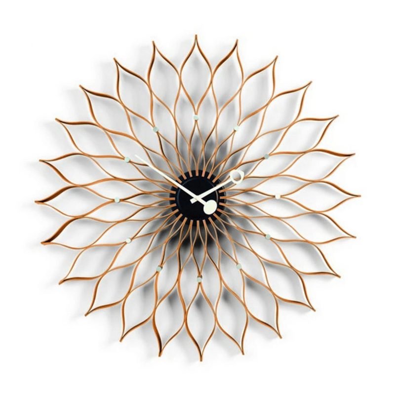 vitra | george nelson sunflower clock | birch-black