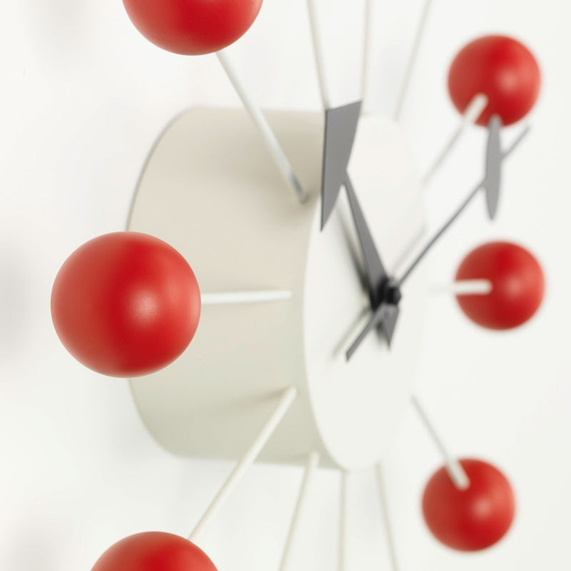 vitra | george nelson ball clock | red