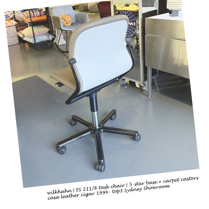 wilkhahn | FS 211/8 task chair | 5-star base + carpet castors | casa leather