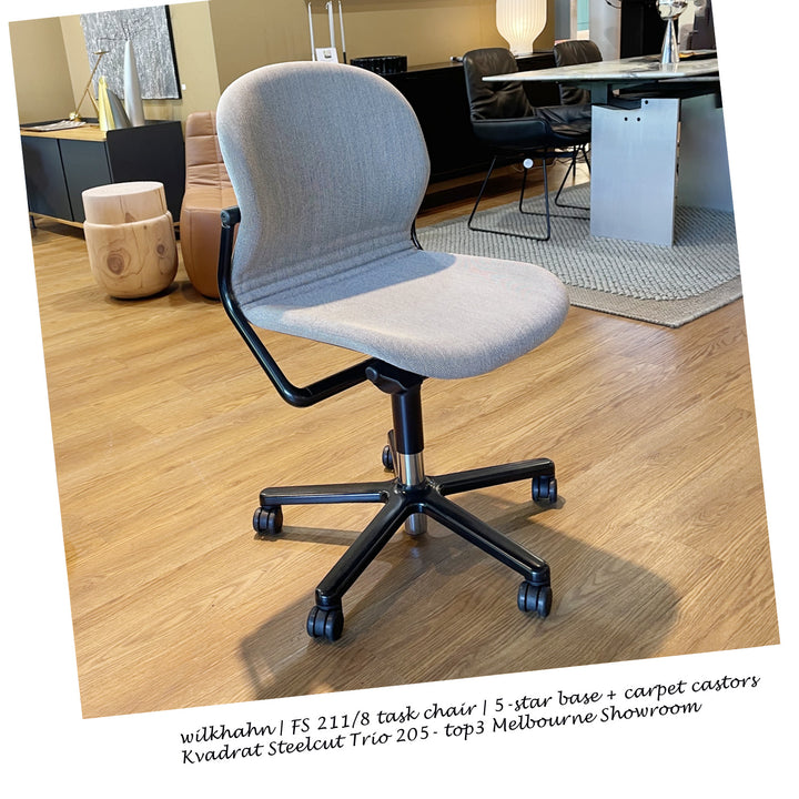 wilkhahn | FS 211/8 task chair | 5-star base + carpet castors | steelcut trio