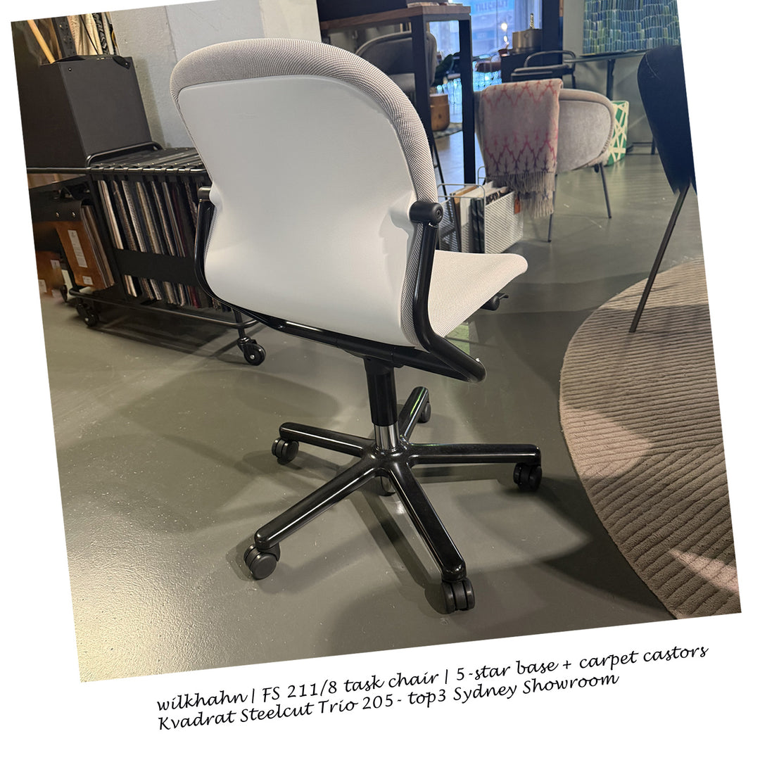 wilkhahn | FS 211/8 task chair | 5-star base + carpet castors | steelcut trio