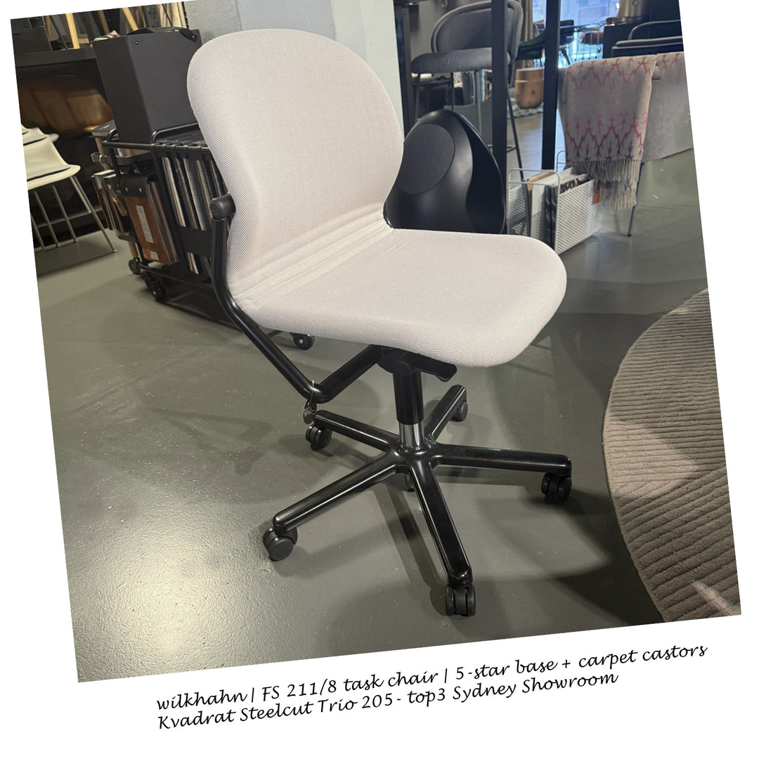 wilkhahn | FS 211/8 task chair | 5-star base + carpet castors | steelcut trio