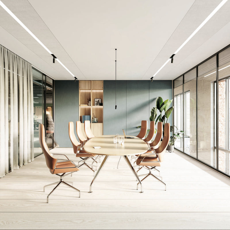 wilkhahn | GRAPH 302/5 high back swivel chair | 4-star base + castors | casa leather